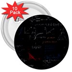 Math Mathematics Pattern 3  Buttons (10 pack)  Front