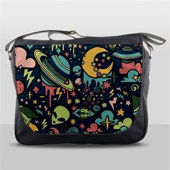 Alien Ocket Space Aesthetic Pattern Messenger Bag