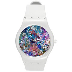 Smudged Round Plastic Sport Watch (m)