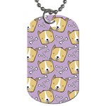 Corgi Pattern Dog Tag (One Side) Front
