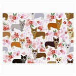 Corgis Corgi Pattern Large Glasses Cloth (2 Sides) Front