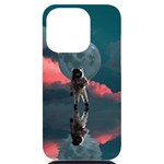 Astronaut-moon-space-nasa-planet iPhone 14 Pro Black UV Print Case Front