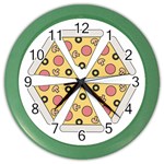 Pizza-slice-food-italian Color Wall Clock Front
