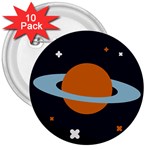 Planet-orbit-universe-star-galaxy 3  Buttons (10 pack)  Front