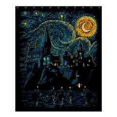 Castle Starry Night Van Gogh Parody Shower Curtain 60  X 72  (medium)  by Sarkoni