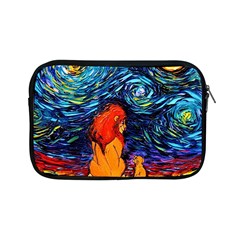 Lion Art Starry Night Van Gogh Apple Ipad Mini Zipper Cases by Sarkoni