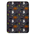 Halloween Pattern Bat Rectangular Glass Fridge Magnet (4 pack) Front
