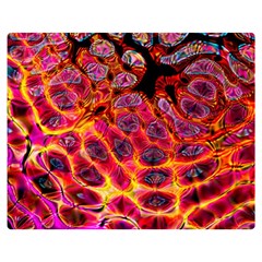Fractal Black Texture Wallpaper Art Design Premium Plush Fleece Blanket (medium)