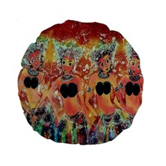 Indonesia-lukisan-picture Standard 15  Premium Round Cushions