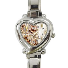 Butterfly Dreams, Bonito, Butterfly, Dream, Flower, Girly Heart Italian Charm Watch