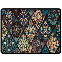 Flower Texture, Background, Colorful, Desenho, Fleece Blanket (large)