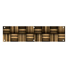 Brown Weaving Texture, Macro, Brown Wickerwork Banner And Sign 4  X 1 