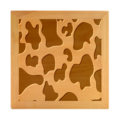 Black And White Cow Print,wallpaper Wood Photo Frame Cube