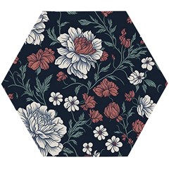 Flower Pattern Wooden Puzzle Hexagon by Bedest