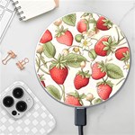 Strawberry Fruit Wireless Fast Charger(White) Front