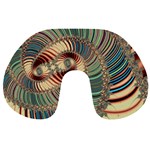 Fractal Strange Unknown Abstract Travel Neck Pillow Back
