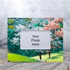 Anime Scenery Landscape White Tabletop Photo Frame 4 x6 