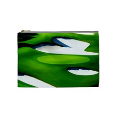 Golf Course Par Green Cosmetic Bag (medium) by Sarkoni