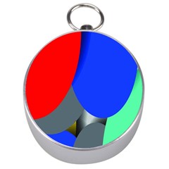 Abstract Circles, Art, Colorful, Colors, Desenho, Modern Silver Compasses