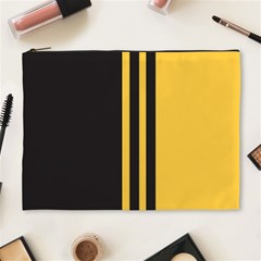 Abstract Design, Minimal, Abstract, Black, Desenho, Flat Cosmetic Bag (xl)