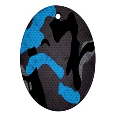 Blue, Abstract, Black, Desenho, Grey Shapes, Texture Ornament (oval)