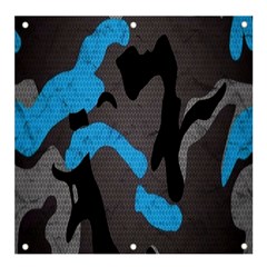 Blue, Abstract, Black, Desenho, Grey Shapes, Texture Banner And Sign 4  X 4 
