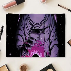 Fingerprint Astro, Amoled, Astronaut, Black, Dark, Oled Cosmetic Bag (xl)