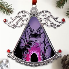 Fingerprint Astro, Amoled, Astronaut, Black, Dark, Oled Metal Angel With Crystal Ornament