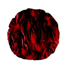 Followers,maroon,rose,roses Standard 15  Premium Flano Round Cushions
