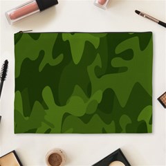 Green Camouflage, Camouflage Backgrounds, Green Fabric Cosmetic Bag (xl)