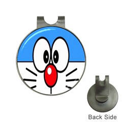 Doraemon Face, Anime, Blue, Cute, Japan Hat Clips With Golf Markers