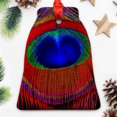 Peacock-feathers,blue 1 Bell Ornament (two Sides)
