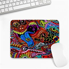 Psychedelic Trippy Hippie  Weird Art Small Mousepad