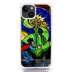 Beauty And The Beast Stained Glass Rose iPhone 14 TPU UV Print Case Front