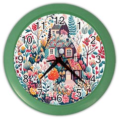 Cottagecore Color Wall Clock