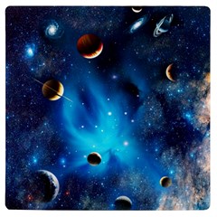 3d Universe Space Star Planet Uv Print Square Tile Coaster  by Grandong