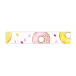Vector Donut Seamless Pattern Premium Plush Fleece Scarf (Mini) Back