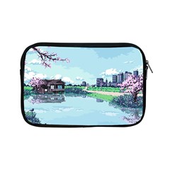 Japanese Themed Pixel Art The Urban And Rural Side Of Japan Apple Ipad Mini Zipper Cases by Sarkoni