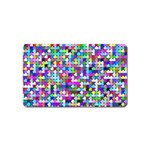 Texture Colorful Abstract Pattern Magnet (Name Card) Front