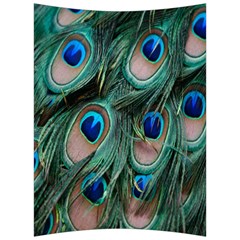 Peacock-feathers,blue2 Back Support Cushion
