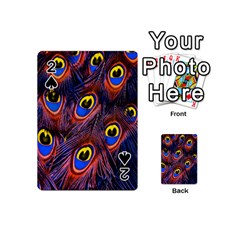 Peacock-feathers,blue,yellow Playing Cards 54 Designs (mini)