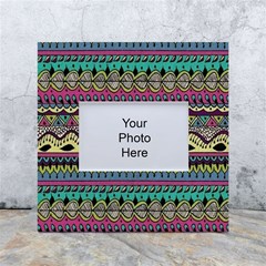 Aztec Design White Box Photo Frame 4  X 6 