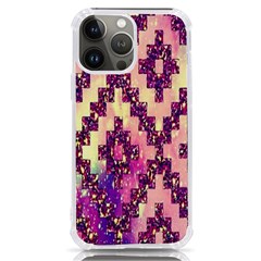 Cute Glitter Aztec Design Iphone 13 Pro Max Tpu Uv Print Case