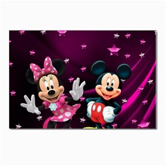 Cartoons, Disney, Mickey Mouse, Minnie Postcard 4 x 6  (pkg Of 10)