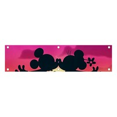 Mickey And Minnie, Mouse, Disney, Cartoon, Love Banner And Sign 4  X 1 