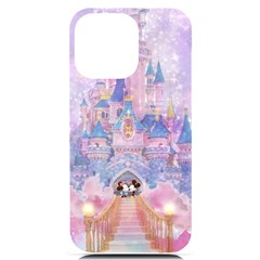Disney Castle, Mickey And Minnie Iphone 14 Pro Max Black Uv Print Case