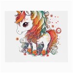 Baby Unicorn T- Shirt Colourful Bay Unicorn T- Shirt Yoga Reflexion Pose T- Shirtyoga Reflexion Pose T- Shirt Small Glasses Cloth Front