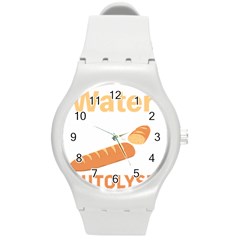 Baker T- Shirt Cool Bread Baking Bakers Saying Motif T- Shirt (5) Yoga Reflexion Pose T- Shirtyoga Reflexion Pose T- Shirt Round Plastic Sport Watch (m)