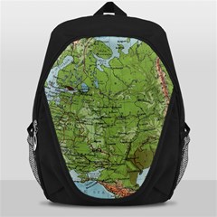 Map Earth World Russia Europe Backpack Bag