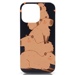 Capybara Art T- Shirt Capybara Pile - A Cute Stack Of Capybaras T- Shirt Yoga Reflexion Pose T- Shirtyoga Reflexion Pose T- Shirt Iphone 14 Pro Max Black Uv Print Case